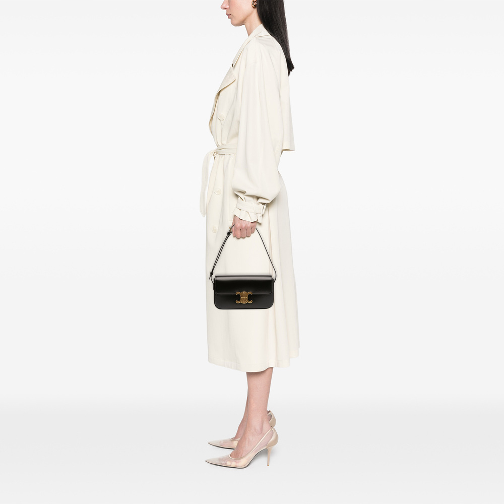 Pre-Loved Celine Shiny Calfskin Triomphe Claude Shoulder Bag - Picture 11 of 11